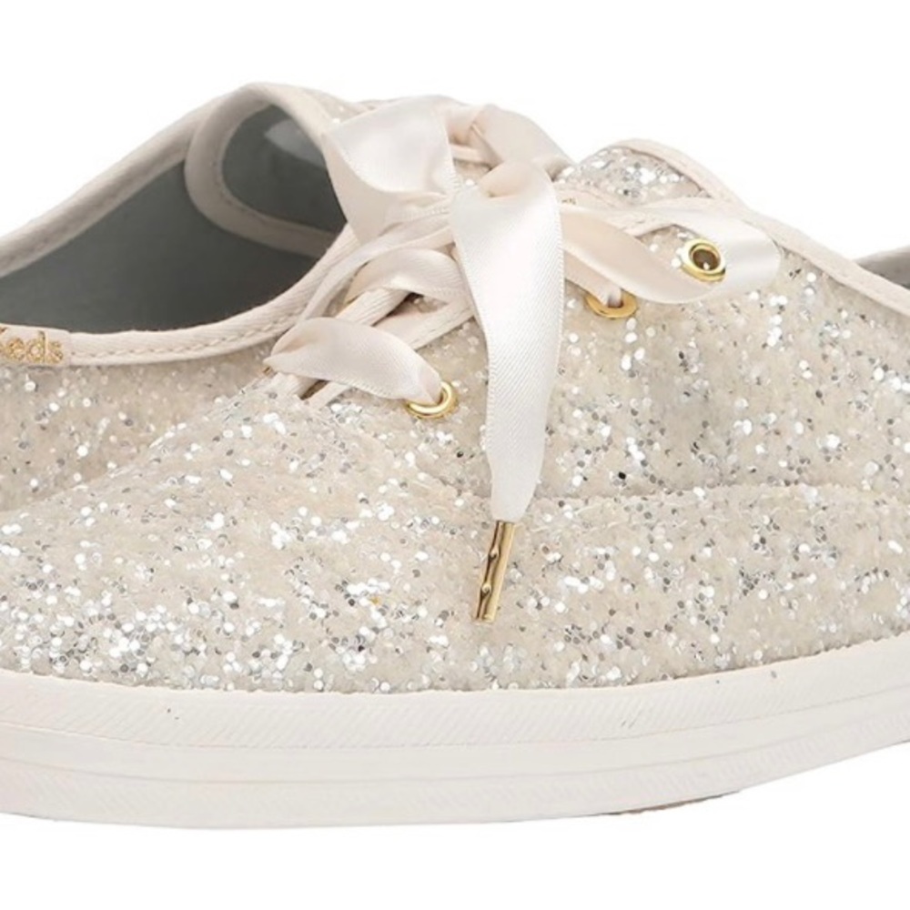 Keds Women's Champion Kate Spade Glitter Sneaker (Cream) bought at Nordstrom